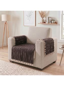 Story@Home - Dark Brown Half Sofa Cover
