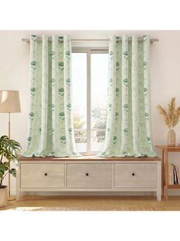 Story@Home - Green Light Blocking Window Curtains (Pack Of 2)