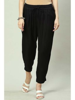 Biba - Women Black Plain Pants
