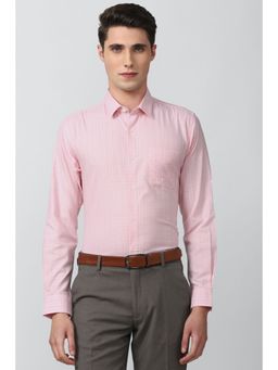 Peter England - Men Pink Slim Fit Formal Shirt