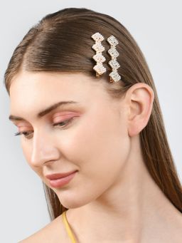 Accessorize London - Womens Pearl 2 Diamond and Pearls Salon Hair Clips