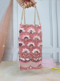 Soho Boho Studio - Blush Affair Phone Pouch Sling Bag - Pink