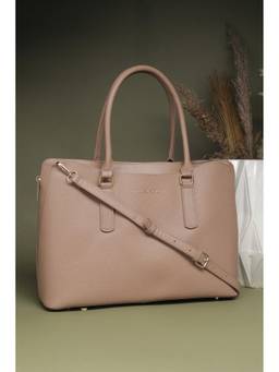 Allen Solly - Women Beige Formal Hand Bag With Detachable Strap