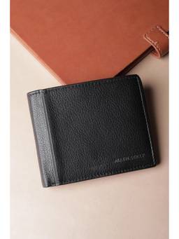 Allen Solly - Men Black Textured Leather Wallet