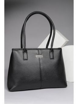 Van Heusen - Women Black Textured Casual Handbag