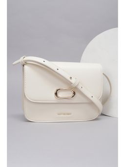Van Heusen - Women White Solid Casual Sling Bag