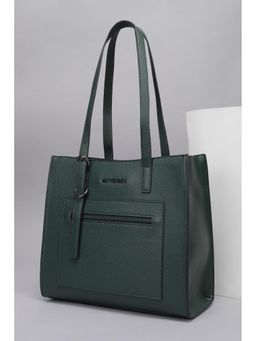 Van Heusen - Women Green Textured Casual Handbag