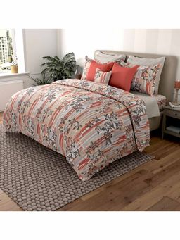 By ADAB - MSC San Flower 400 TC Bed Sheet (Set of 3)