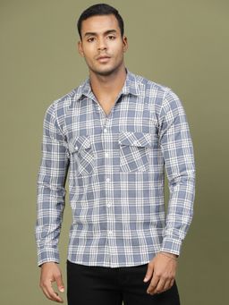 RIGO - Men Blue Checks Shirt