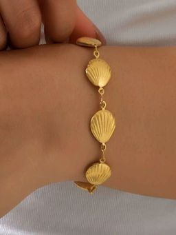 AQUASTREET - Beach Shell 18K Gold Plated Waterproof Anti-Tarnish Bracelet