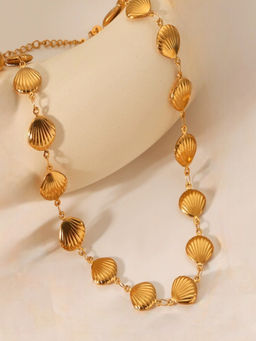 AQUASTREET - Shell 18K Gold Plated Waterproof Anti-Tarnish Necklace