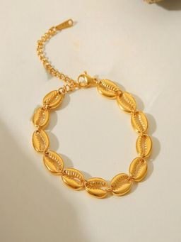 AQUASTREET - Cowrie Shell 18K Gold Plated Waterproof Anti-Tarnish Bracelet