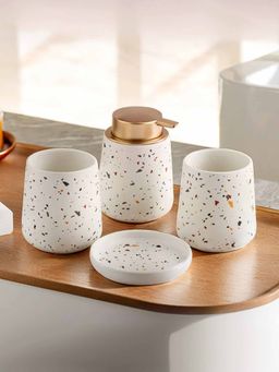 UMAI - 4pcs Bathroomware Set White (Pack of 4)