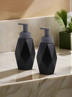 UMAI - 400ml Soap Dispenser Bottle Black (Pack of 2)