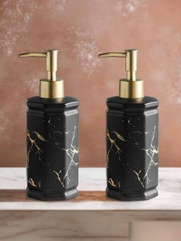 UMAI - 350ml Soap Dispenser Bottle Black (Pack of 2)