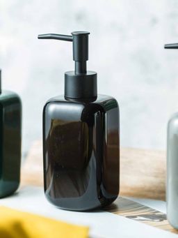 Ekhasa - Ceramic Handwash Dispenser Bottle 300ml) (Black)