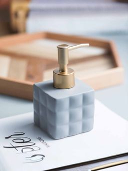 Ekhasa - Ceramic Handwash Dispenser Bottle 220ml) (Grey)