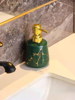 Ekhasa - Ceramic Handwash Dispenser Bottle 260ml) (Green)