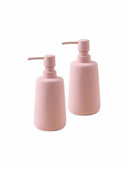 Ekhasa - Ceramic Handwash Dispenser Bottle 260ml, Pink (Pack of 2)