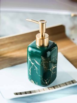 Ekhasa - Ceramic Handwash Dispenser Bottle 300 ml) (Green)