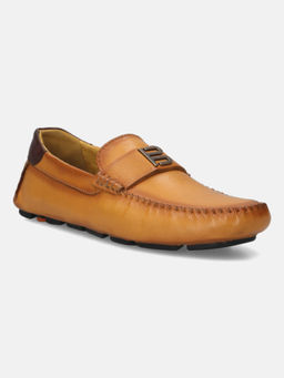 BAGATT - Hexa Tan Leather Mens Loafers