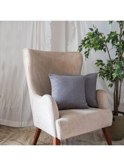 House of Ekam - Grey Boucle Cushion Cover