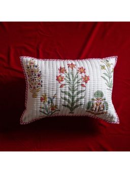 House of Ekam - Multi Buti Pique Cushion Cover