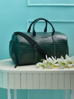 Police - Croco Classy Pt Dark Green Duffle Bag for Men