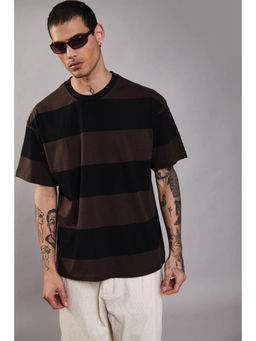 Bonkers Corner - Coco Stripes Heavyweight Oversized T-Shirt