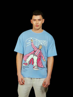Bonkers Corner - Styles Faded Effect Oversized T-Shirt