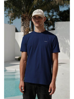 Bonkers Corner - Navy Blue Pure Supima Cotton Relaxed Fit T-Shirt