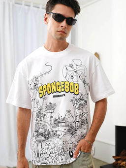 Bonkers Corner - Spongebob Doodles Oversized T-Shirt