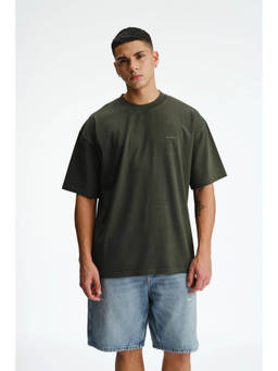 Bonkers Corner - Dark Olive Signature Heavyweight Faded T-shirt