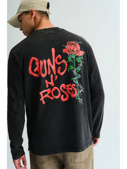 Bonkers Corner - Black Guns N Roses Full Sleeves T-shirt
