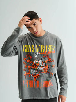 Bonkers Corner - Guns N Roses Was Here Full Sleeves T-shirt