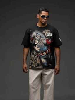 Bonkers Corner - Captain America Oversized T-Shirt