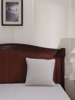 Maspar - Cotsmere Muted Dot 110 GSM Cotton Grey Quilted Hand Medium Cushion Cover