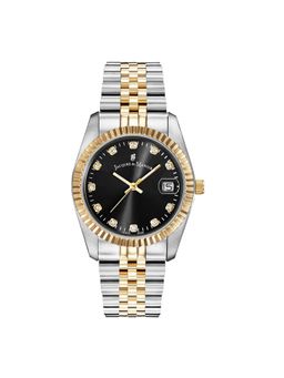 Jacques Du Manior - Inspiration Swiss Made Analogue Black Round Dial Womens Watch- Nro.19