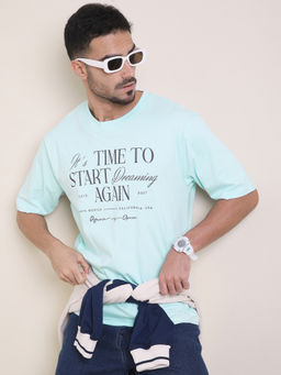 Difference of Opinion - Mens Green Oversized Short Sleeve T-Shirt