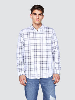 Lee - Men White Checked Regular Fit Shirt