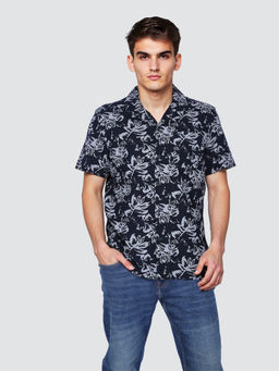 Lee - Men Navy Nlue Printed Comfort Fit Shirt