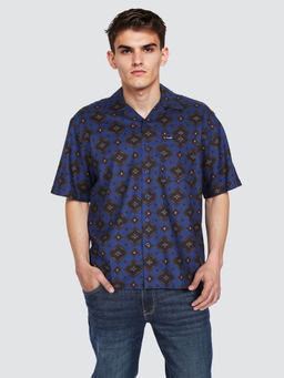 Wrangler - Men Blue Printed Resort Fit Shirt