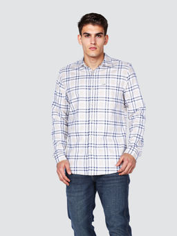 Wrangler - Men White Checked Regular Fit Shirt
