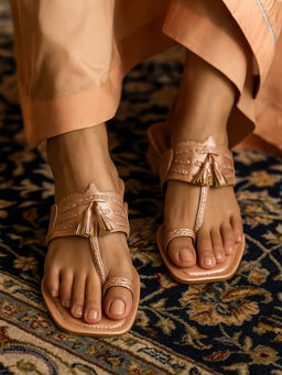 Chaal Chalan - Rose Gold Sana Heels