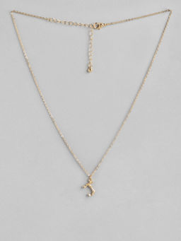 Twenty Dresses by Nykaa Fashion - Rhythms Of Alphabet J Necklace