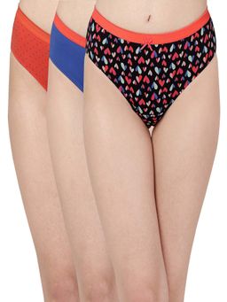 SOIE - High Rise Full Coverage Solid and Printed Cotton Stretch Hipster Panty