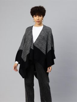 Pierre Carlo - Womens Black Self Design Sweater