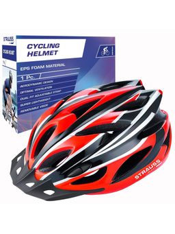 Strauss - Black and Red Cycling Helmet