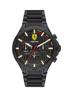 Scuderia Ferrari - PISTA Multifunction Black Round Dial Men's Watch - 0830886