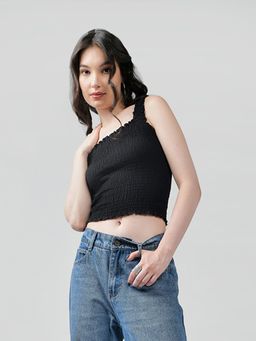 IZF - Ruffle Super Stretch Crop Top